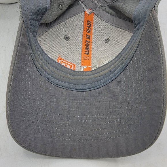 5.11 Tactical Gray Adjustable Cap With Orange Logo Embroidery Casual Outdoors - Picture 9 of 9
